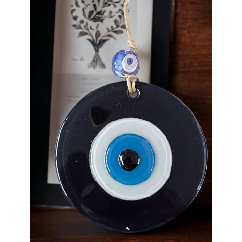 Siyah Nazar Boncuklu Duvar Süsü 