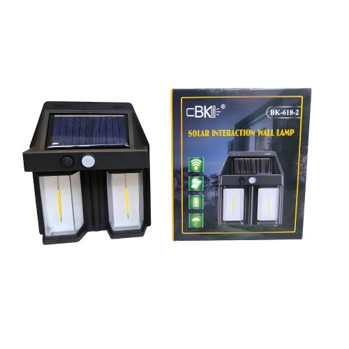 Rustik Ampul İkili Solar Duvar Aplik 