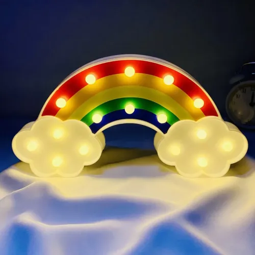 Led Işıklı Gökkuşağı Gece Lambası