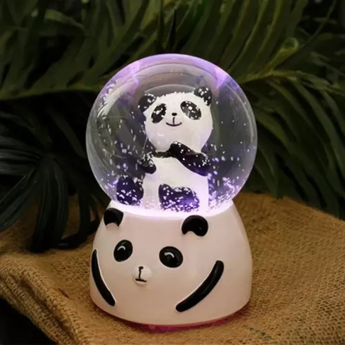 Siyah-Beyaz Panda Kar Küresi Büyük Boy