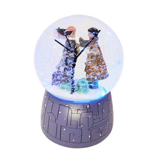  Büyük Boy Kış Masalı Temalı Pilli Kar Küresi