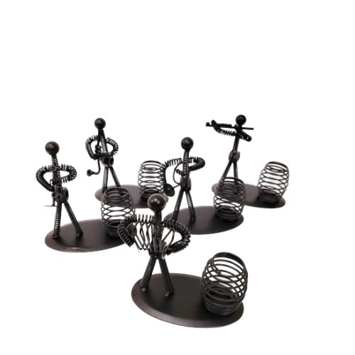  Dekoratif Metal Adam Müzisyen Kalemlik