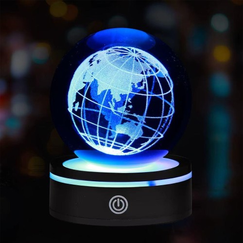  Dünya Tasarımlı Usb'li Dönen Cam Küre
