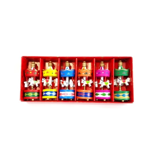 Mini Ahşap 6'lı Atli Karinca