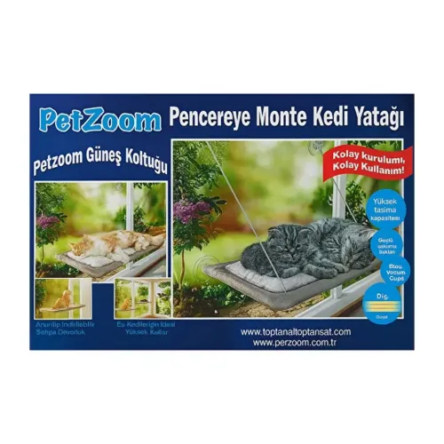  PetZoom Pencereye Monte Kedi Yatağı