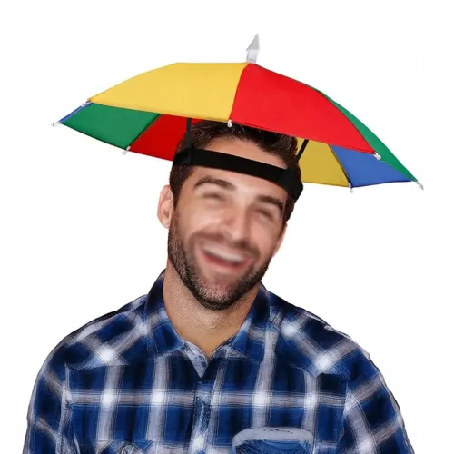 Gökkuşağı Kafa Şemsiyesi