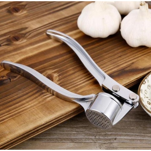 Paslanmaz Çelik Yuvarlak Hazneli Sarımsak Presi
