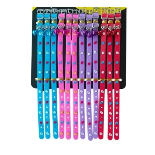 Pati Desenli Ayarlanabilir Silikon Kedi Tasması