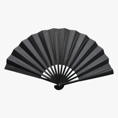 Plastik Kumaş Yelpaze 12'li Siyah