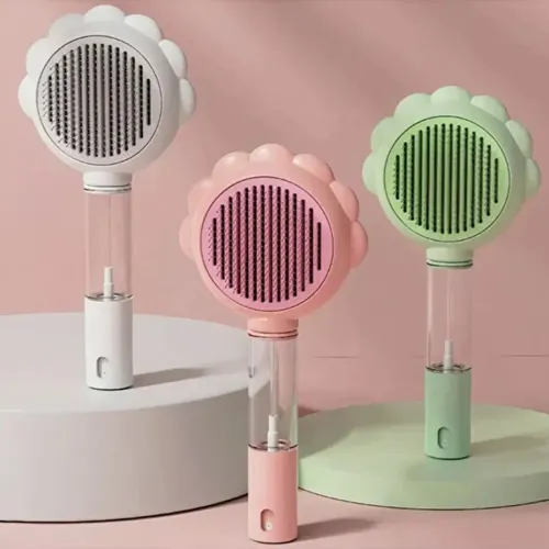 Basmalı Telli Su Sprey Hazneli Hayvan Fırçası