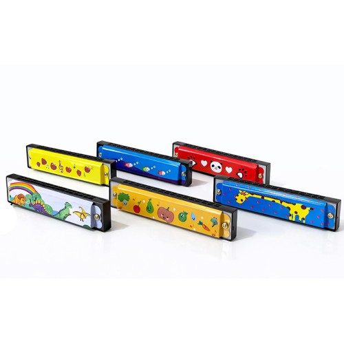 Desenli Metal Mızıka 