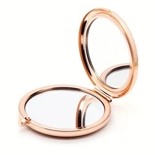 Promosyon Yuvarlak Cep Aynası Rose Renk
