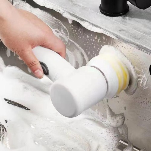 Şarjlı 5 Başlıklı Otomatik Temizleme Fırçası 