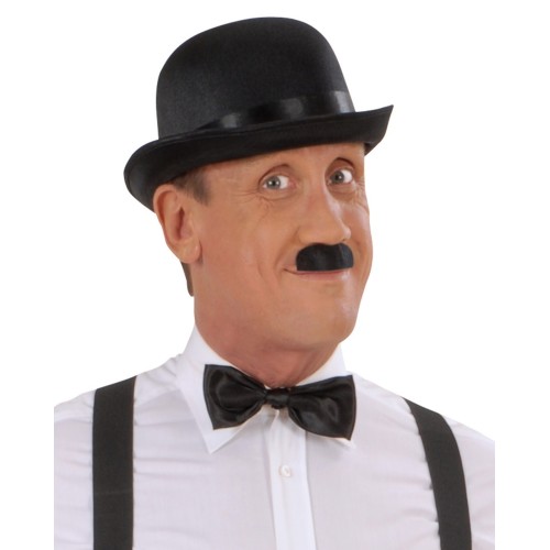 Charlie Chaplin Stil Yetişkin Şapkası – Siyah Melon Parti Şapkası