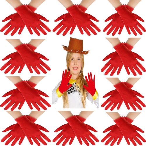 Kırmızı Renk Likralı 23 Nisan 29 Ekim 19 Mayıs Gösteri Bando Eldiveni 10 Çift 