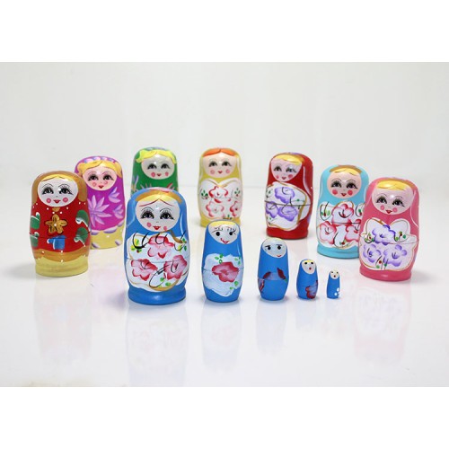 5'Li Ahşap Matruşka 