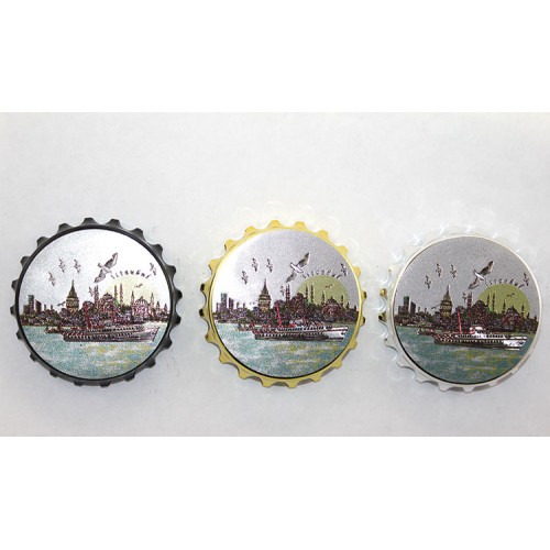 İstanbul Temalı Gazoz Kapağı Magnet - Model 1 