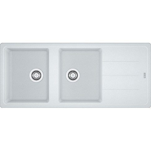 Franke Granit Eviye 2 Gözlü Damlalıklı BFG 621 Bianco