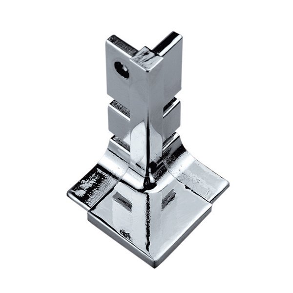 Hafele Profil Kulp Striata-L Köşe Bağlantı Elemanı Parlak Krom