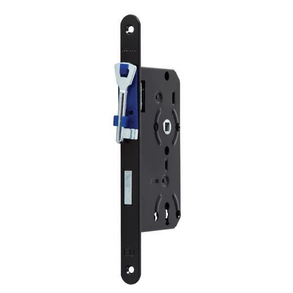 Hafele Gömme Kilit Oda Tipi (CB) Tipi 55/20mm, Sol Yönlü Mat Siyah Renk