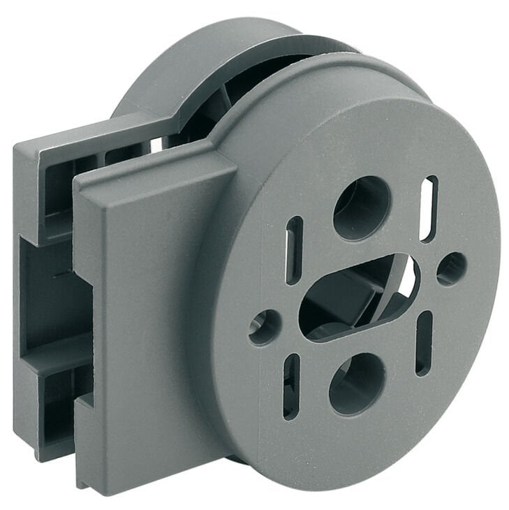 Hafele Alüminyum Çerçeveli Plastik Cam Kapı Adaptörü Gri Renk