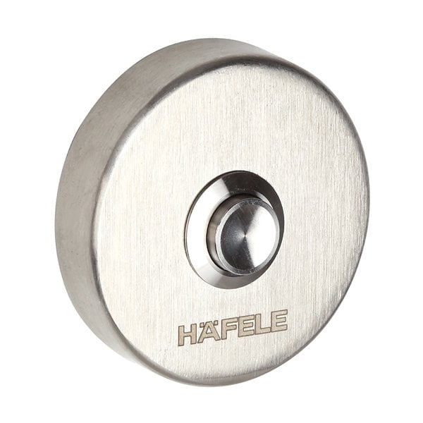 Hafele Yuvarlak Kapı Zili 52mm, Mat Paslanmaz Çelik Renk