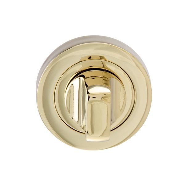 Hafele Yuvarlak Wc Kapı Kolu Rozeti 52mm, Parlak Pirinç Renk