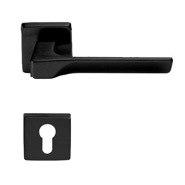 Hafele Kapı Kolu Seti İstanbul Barelli Mat Siyah