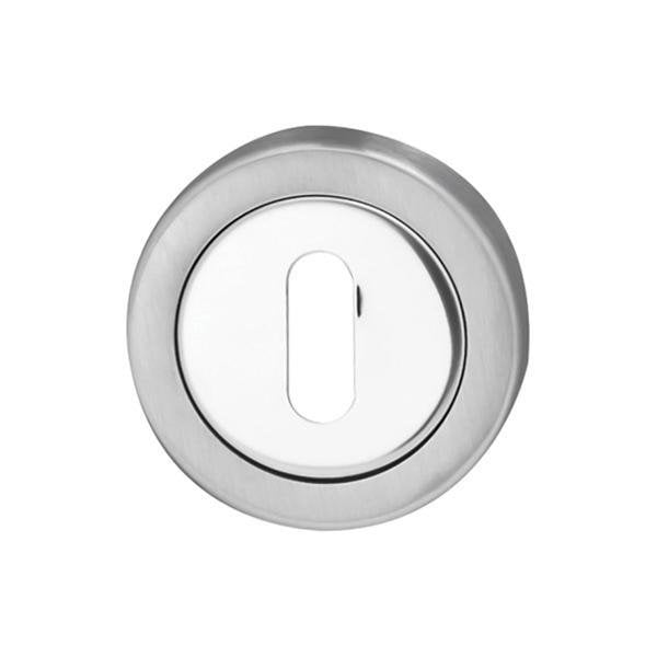 Hafele Yuvarlak Oda Kapı Kolu Rozeti 52mm, Mat-Parlak Paslanmaz Çelik Renk