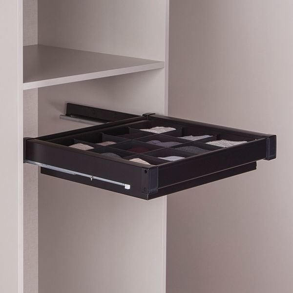 Hafele Select Hazır Ölçü Bölmeli Çekmece 60cm, Siyah Renk