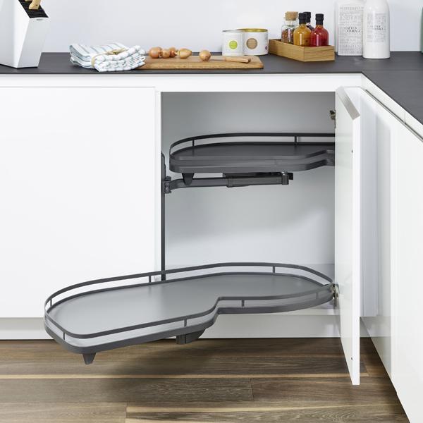 Hafele Lemans2 Sağ Kiler Seti 60/60-75cm, Antrasit