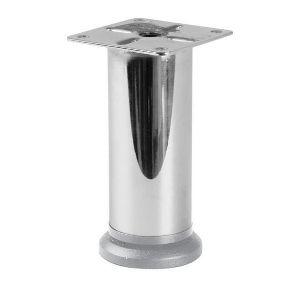 Hafele Alden Yuvarlak Mobilya Ayağı 38x100mm, Parlak Krom Renk