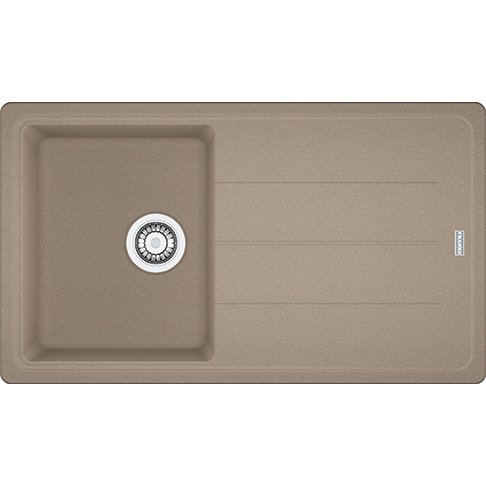 Franke Granit Eviye Tek Gözlü Damlalıklı Basis BFG 611-86 Oyster