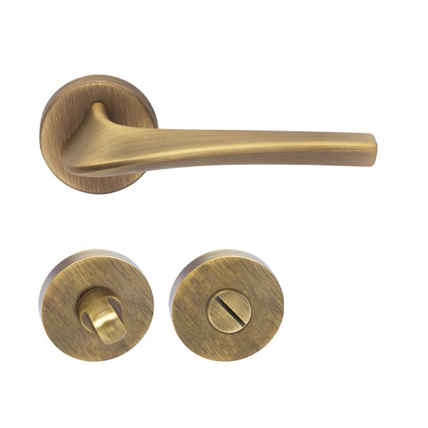 Hafele Kapı Kolu Seti Master WC Antik Bronz