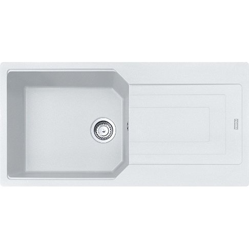 Franke Granit Eviye Tek Gözlü Damlalıklı Ubg 611-100 Bianco