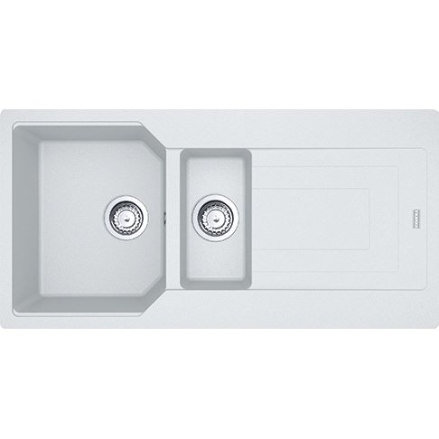 Franke Granit Eviye 1,5 Gözlü Damlalıklı Ubg 651-100 Bianco