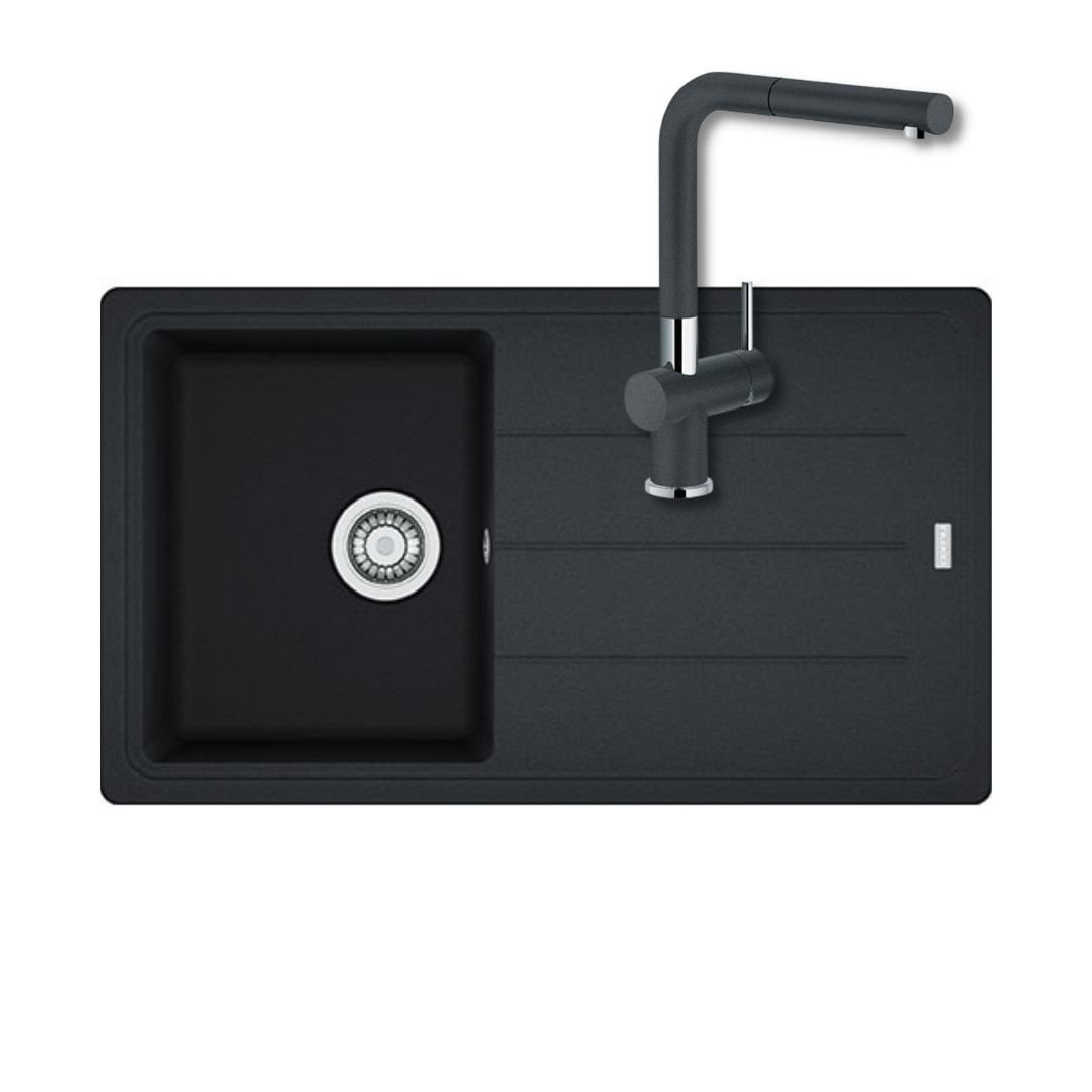 Franke Granit Eviye ve Batarya Kampanyası BFG 611-86 Nero