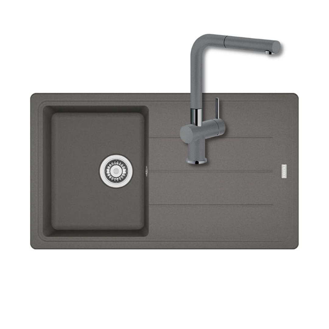 Franke Granit Eviye ve Batarya Kampanyası BFG 611-86 Stone Grey