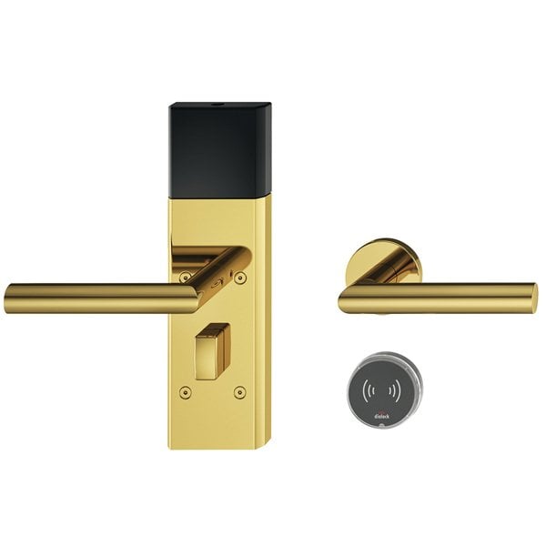 Hafele DT710 Kapı Terminal Seti L Parlak Pirinç Renk