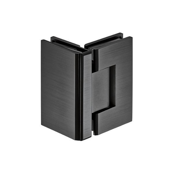 Hafele Duş Menteşesi Cam-Cam 90 Derece Grafit Siyah Renk