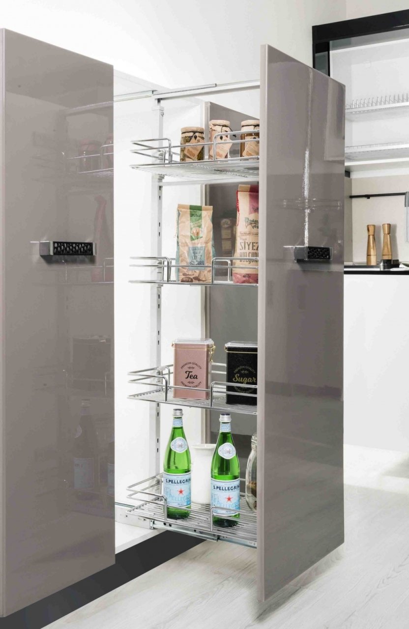 Oscar Teleskopik Kiler Bilyalı Ahşap Sepet 185-200x33x51cm