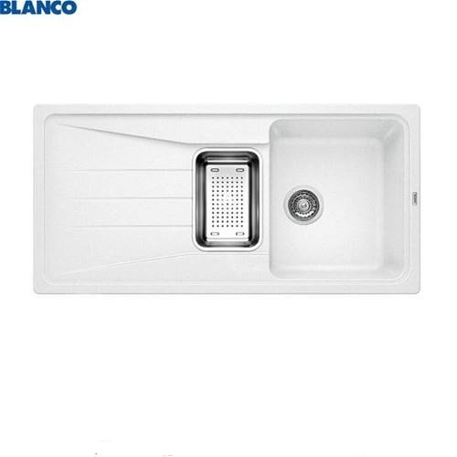 Blanco Granit Eviye Sona 6S Tezgah Üstü1,5 Göz Damlalıklı Beyaz