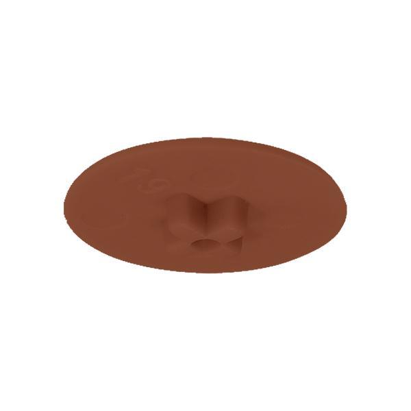 Hafele Minifix Kapak 15mm, Kahve Renk (500 Adet)