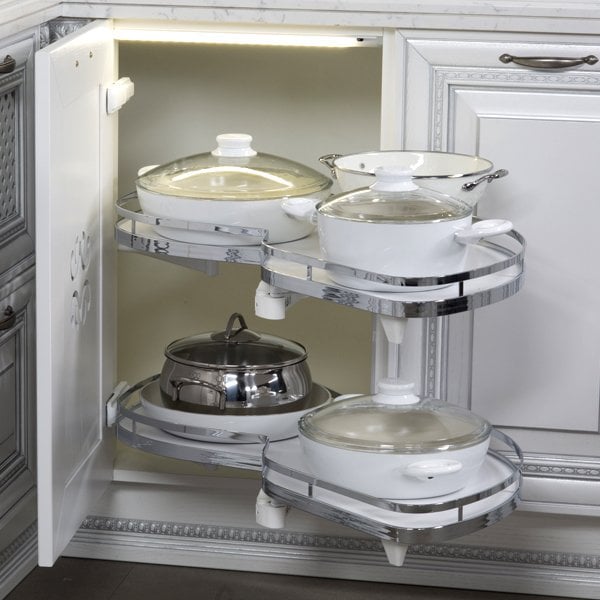 Hafele LeMans II Kiler Set Krom Sol 45/60-75cm