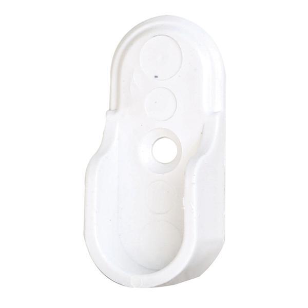 Hafele Yan Panele Monte Oval Flanş 21mm, Beyaz Renk (10 Adet)