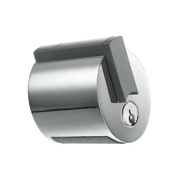 Hafele Forma Cam Kapı Topuz Kilit Seti Ofis Tipi Parlak Krom