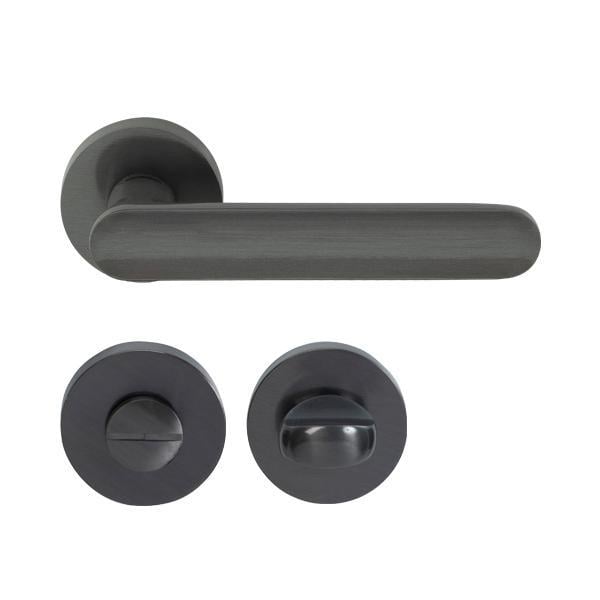 Hafele Kapı Kolu Seti Marte WC Antrasit