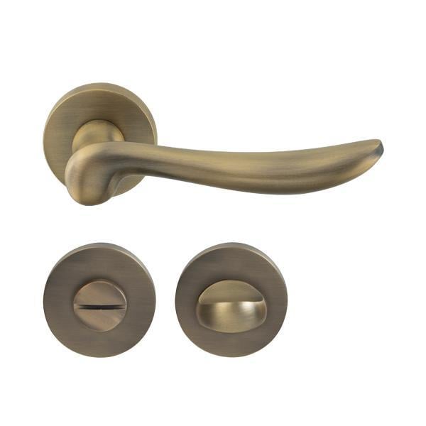 Hafele Kapı Kolu Seti Troy WC Antik Bronz