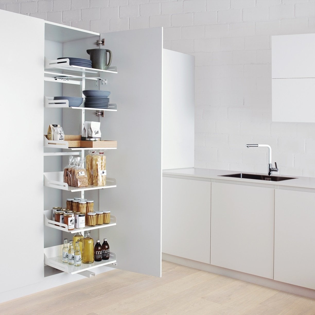 Peka Pleno Standart 1600-600 Beyaz - 4 Raf