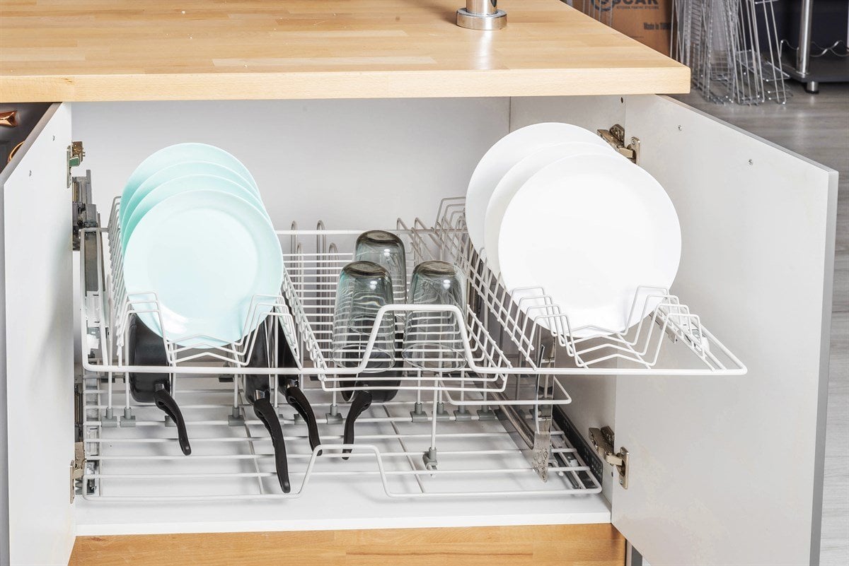 Oscar Tandem Raylı Krom Tabaklık Bardaklık, Modül 900